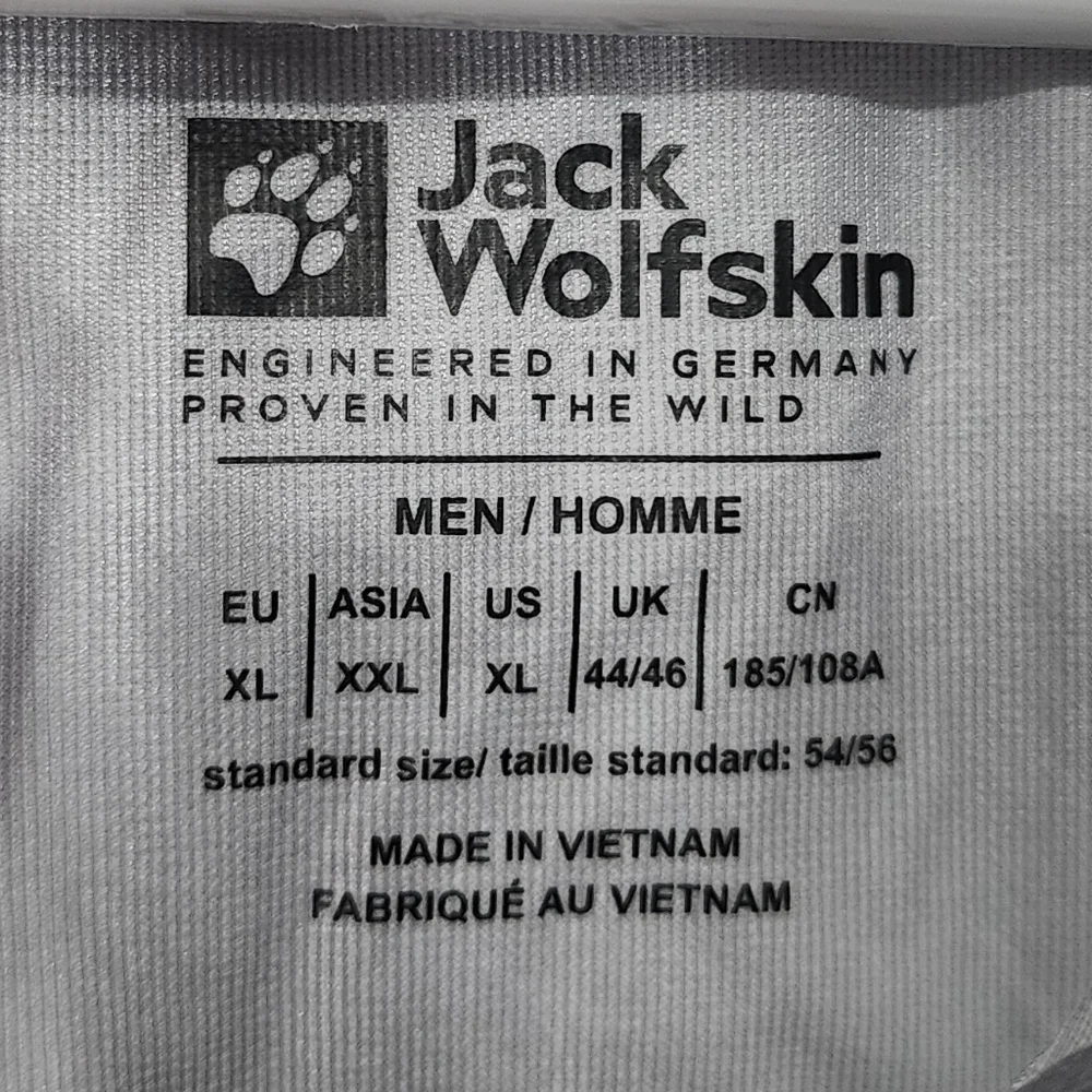 Jack Wolfskin NWT Prelight 3L Jacket Cool Grey Mens